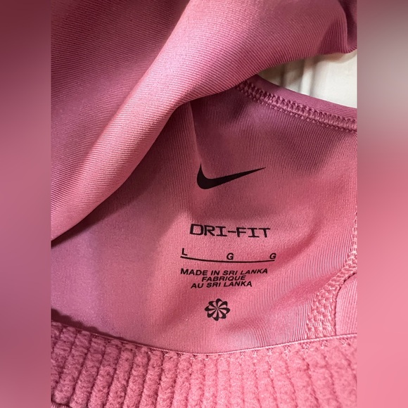 Nike Dri-Fit Women’s Rosewood/white large razorback sports bras. - Picture 5 of 5